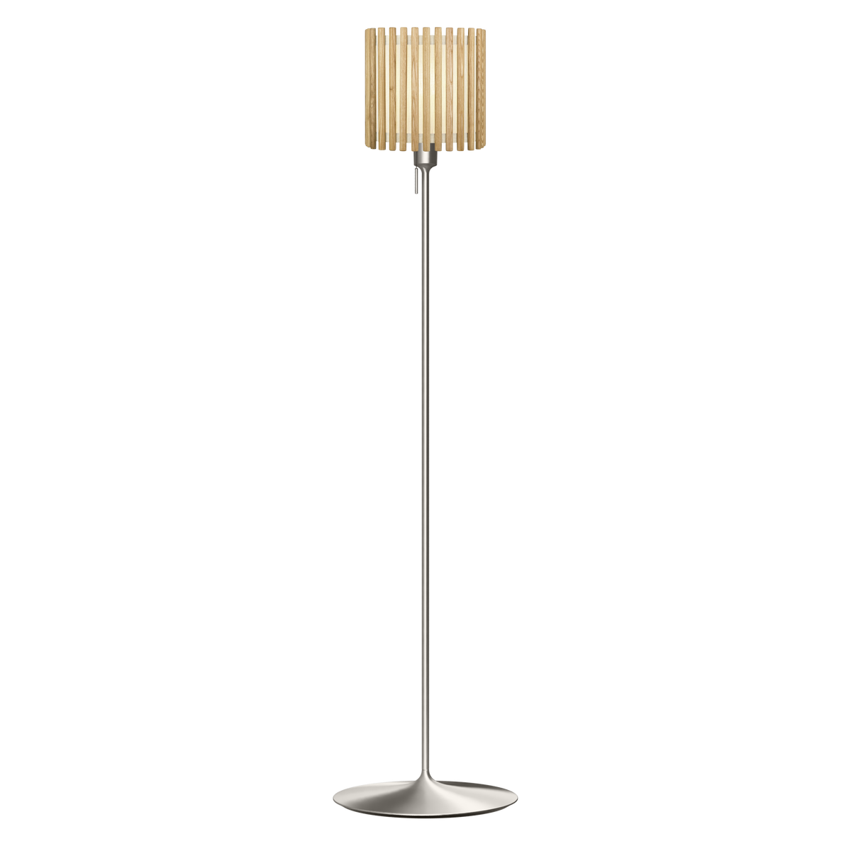 Komorebi Square gulvlampe, egetræ og børstet stål look • UMAGE - Copenhagenhomedesign