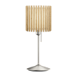 Komorebi Square bordlampe, egetræ og børstet stål look • UMAGE