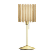 Komorebi Square bordlampe, egetræ og børstet messing look • UMAGE