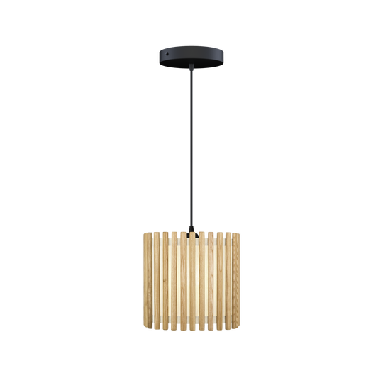 Komorebi Square pendel, egetræ og sort • UMAGE