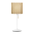 Komorebi Square bordlampe, egetræ og hvid • UMAGE