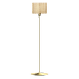 Komorebi Rectangular gulvlampe, egetræ og børstet messing look • UMAGE