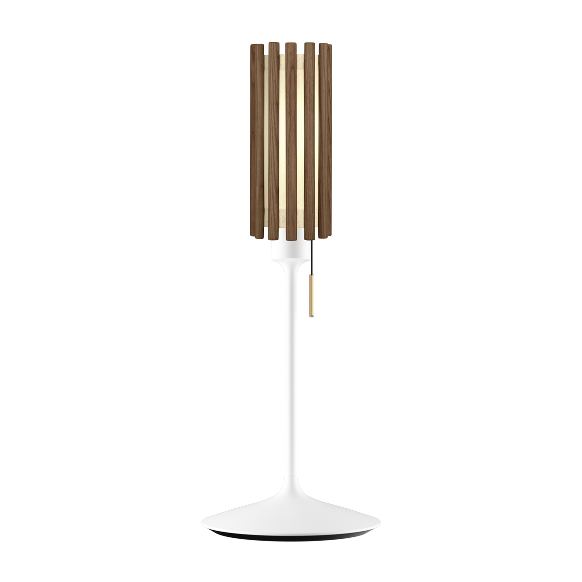 Komorebi Circle bordlampe, mørk egetræ og hvid • UMAGE - Copenhagenhomedesign