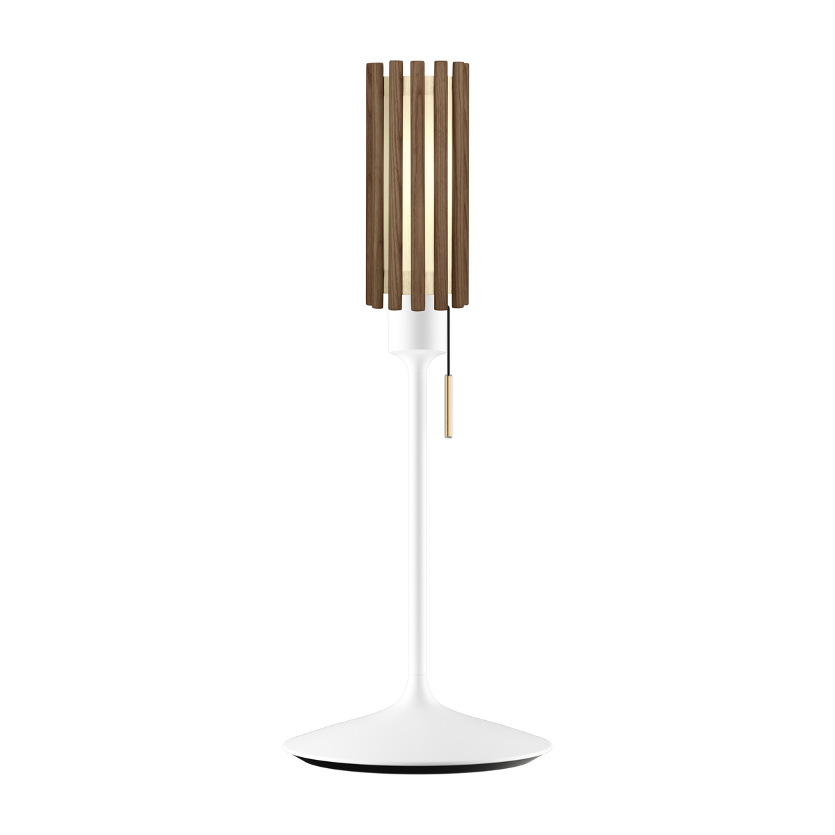 Komorebi Circle bordlampe, mørk egetræ og hvid • UMAGE - Copenhagenhomedesign