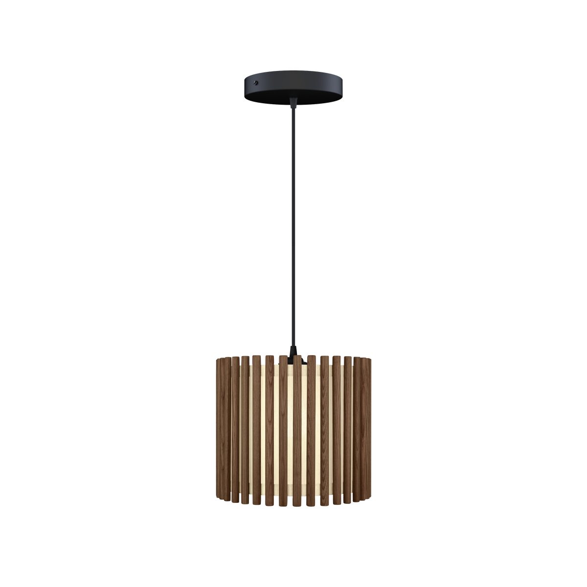 Komorebi Circle pendel, mørk egetræ og sort • UMAGE - Copenhagenhomedesign