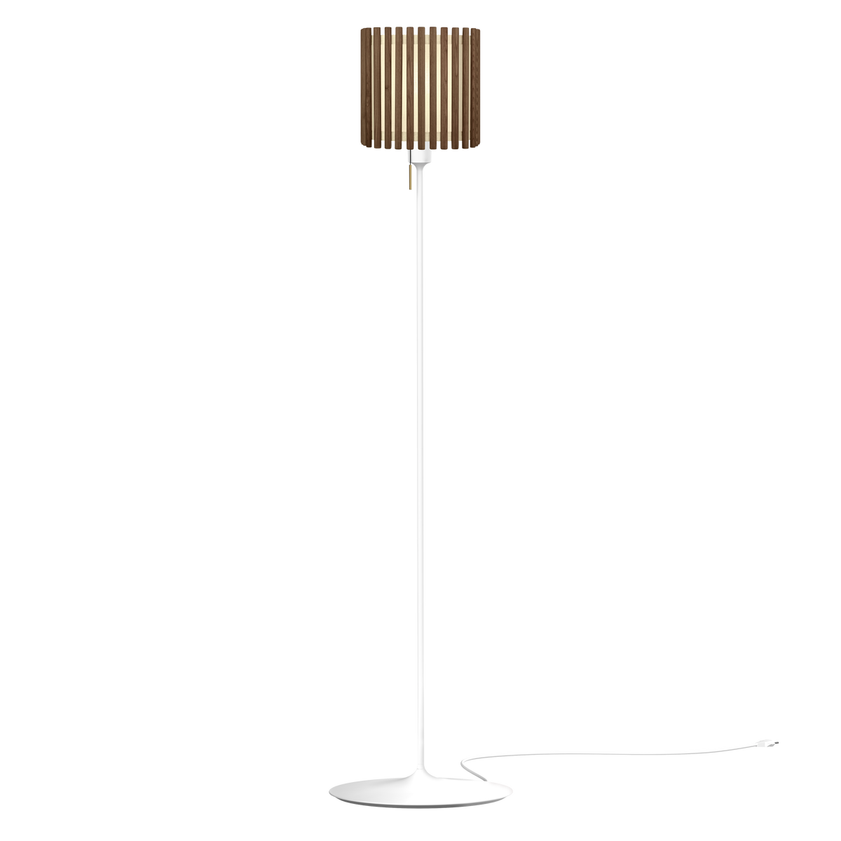 Komorebi Square gulvlampe, mørk egetræ og hvid • UMAGE - Copenhagenhomedesign