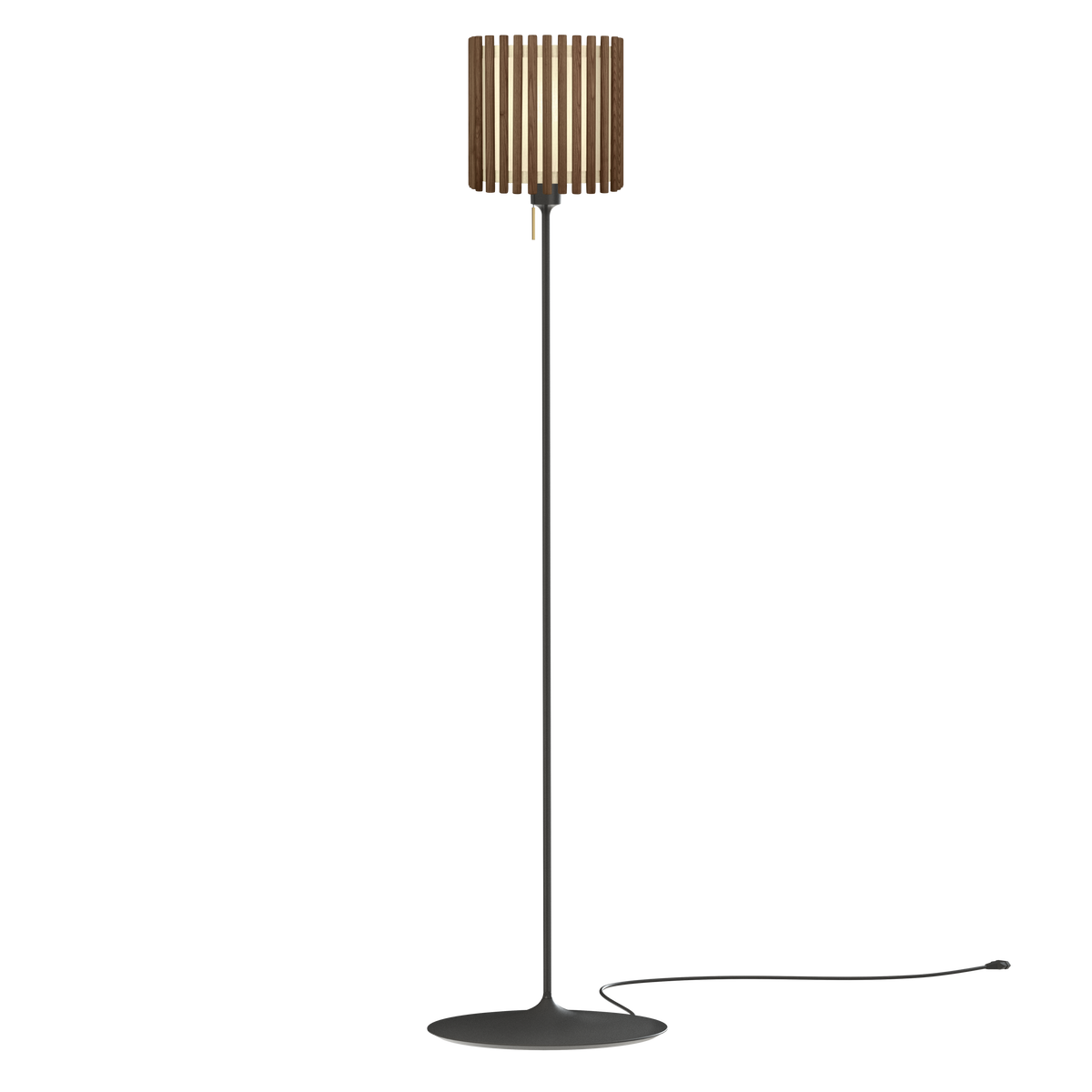 Komorebi Square gulvlampe, mørk egetræ og sort • UMAGE - Copenhagenhomedesign
