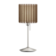 Komorebi Square bordlampe, mørk egetræ og børstet stål look • UMAGE