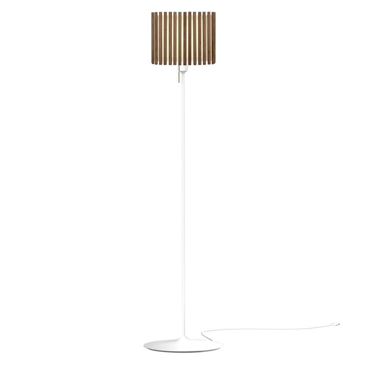 Komorebi Rectangular gulvlampe, mørk egetræ og hvid • UMAGE - Copenhagenhomedesign