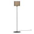 Komorebi Rectangular gulvlampe, mørk egetræ og sort • UMAGE