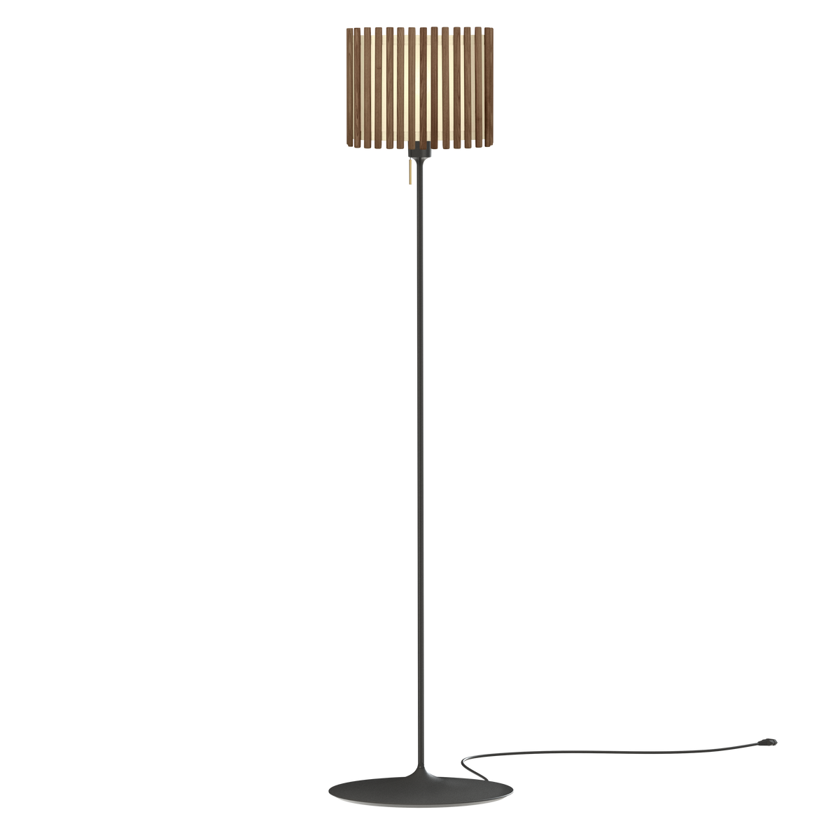 Komorebi Rectangular gulvlampe, mørk egetræ og sort • UMAGE - Copenhagenhomedesign