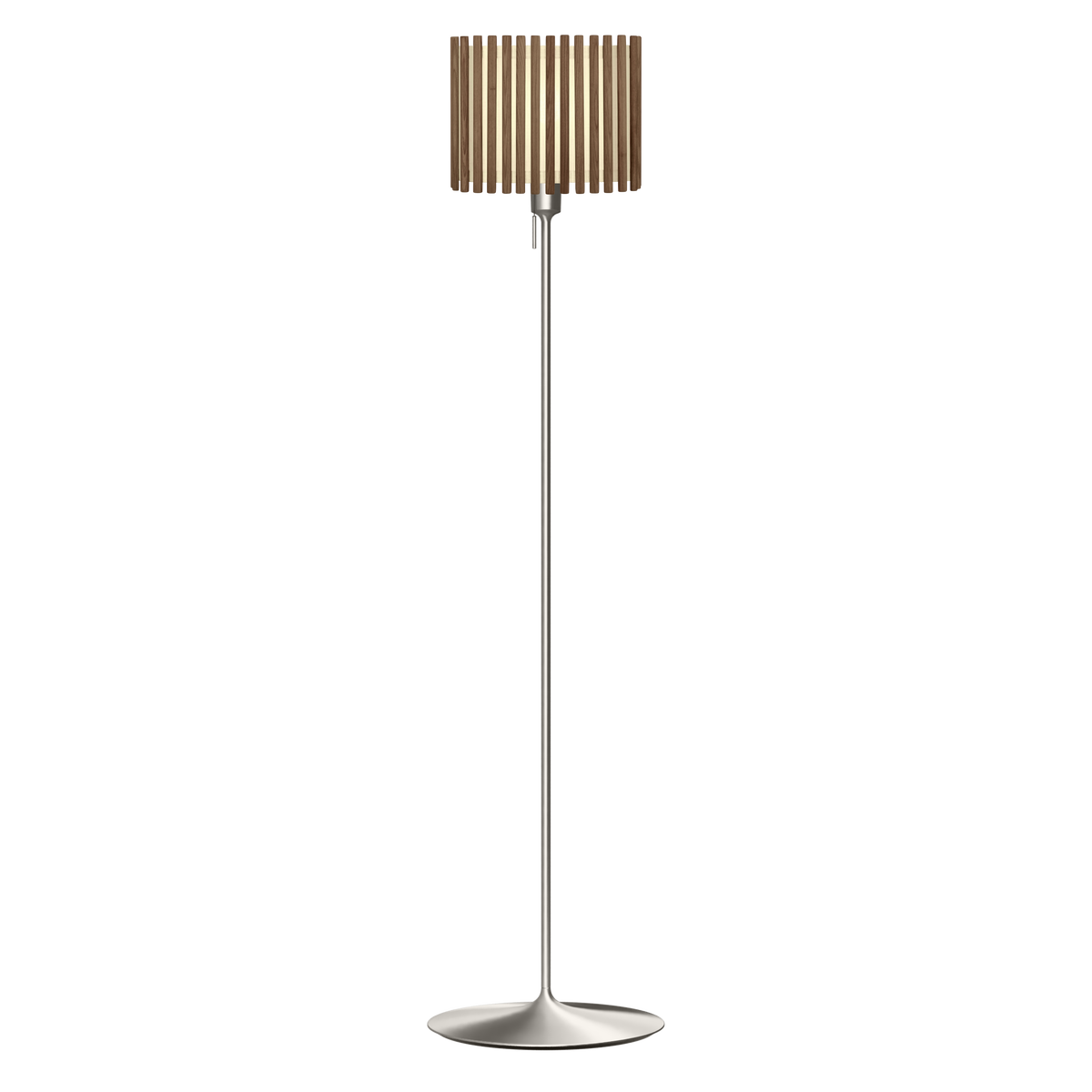 Komorebi Rectangular gulvlampe, mørk egetræ og børstet stål look • UMAGE - Copenhagenhomedesign