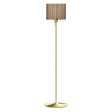 Komorebi Rectangular gulvlampe, mørk egetræ og børstet messing look • UMAGE