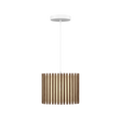Komorebi Rectangular pendel, mørk egetræ og hvid • UMAGE