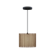 Komorebi Rectangular pendel, mørk egetræ og sort • UMAGE
