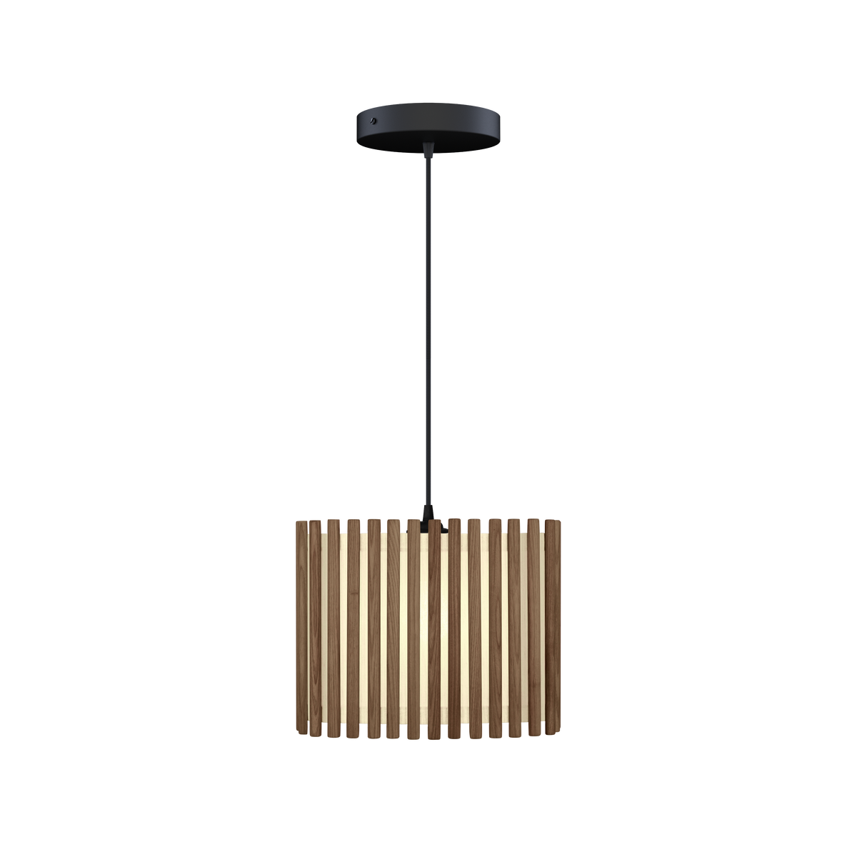 Komorebi Rectangular pendel, mørk egetræ og sort • UMAGE - Copenhagenhomedesign