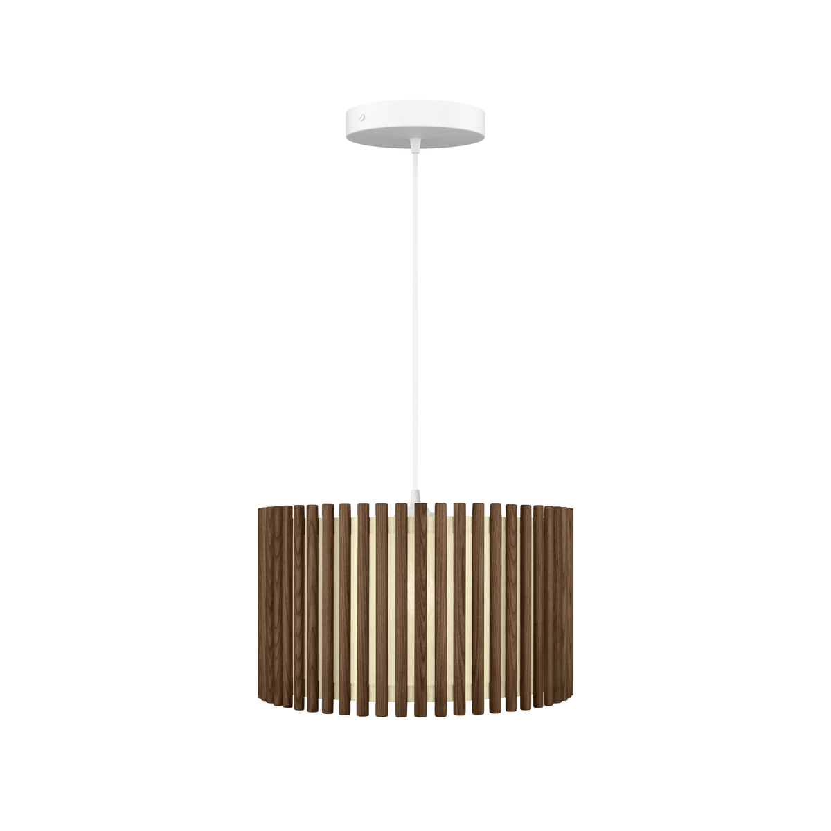 Komorebi Circle pendel, mørk egetræ og hvid • UMAGE - Copenhagenhomedesign