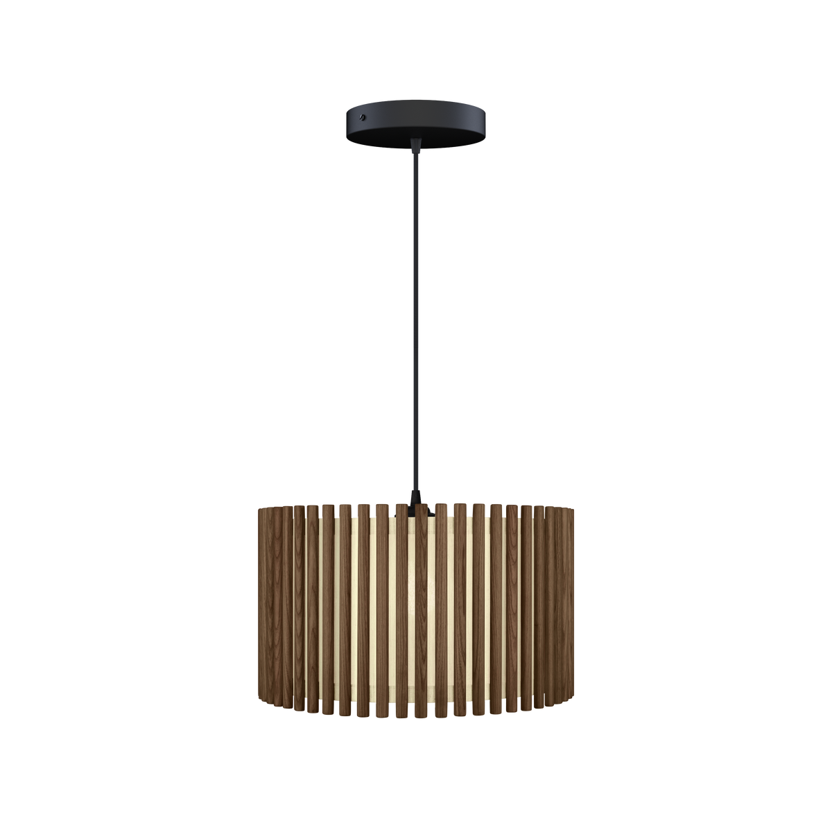 Komorebi Circle pendel, mørk egetræ og sort • UMAGE - Copenhagenhomedesign