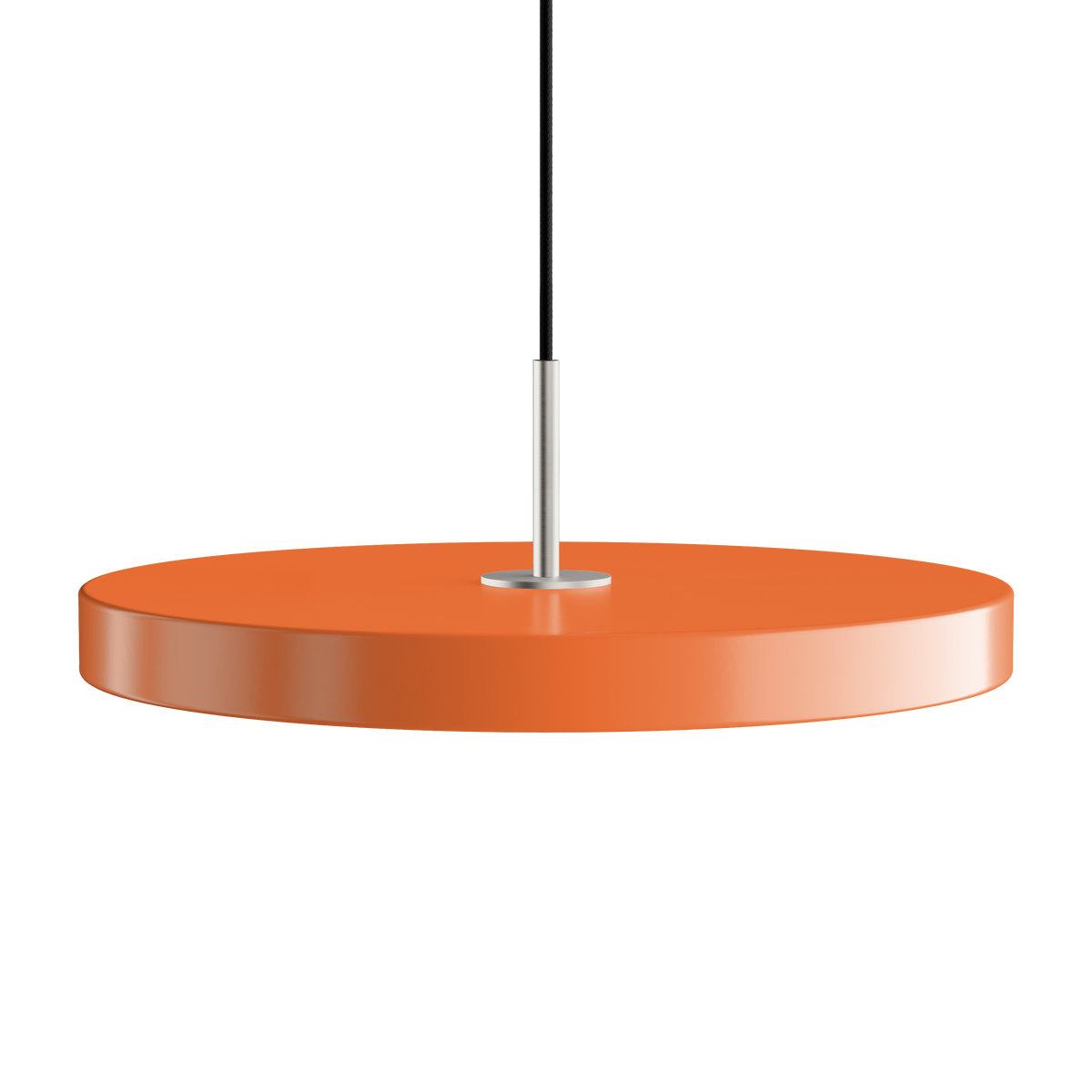 Asteria pendel, orange og stål • UMAGE - Copenhagenhomedesign