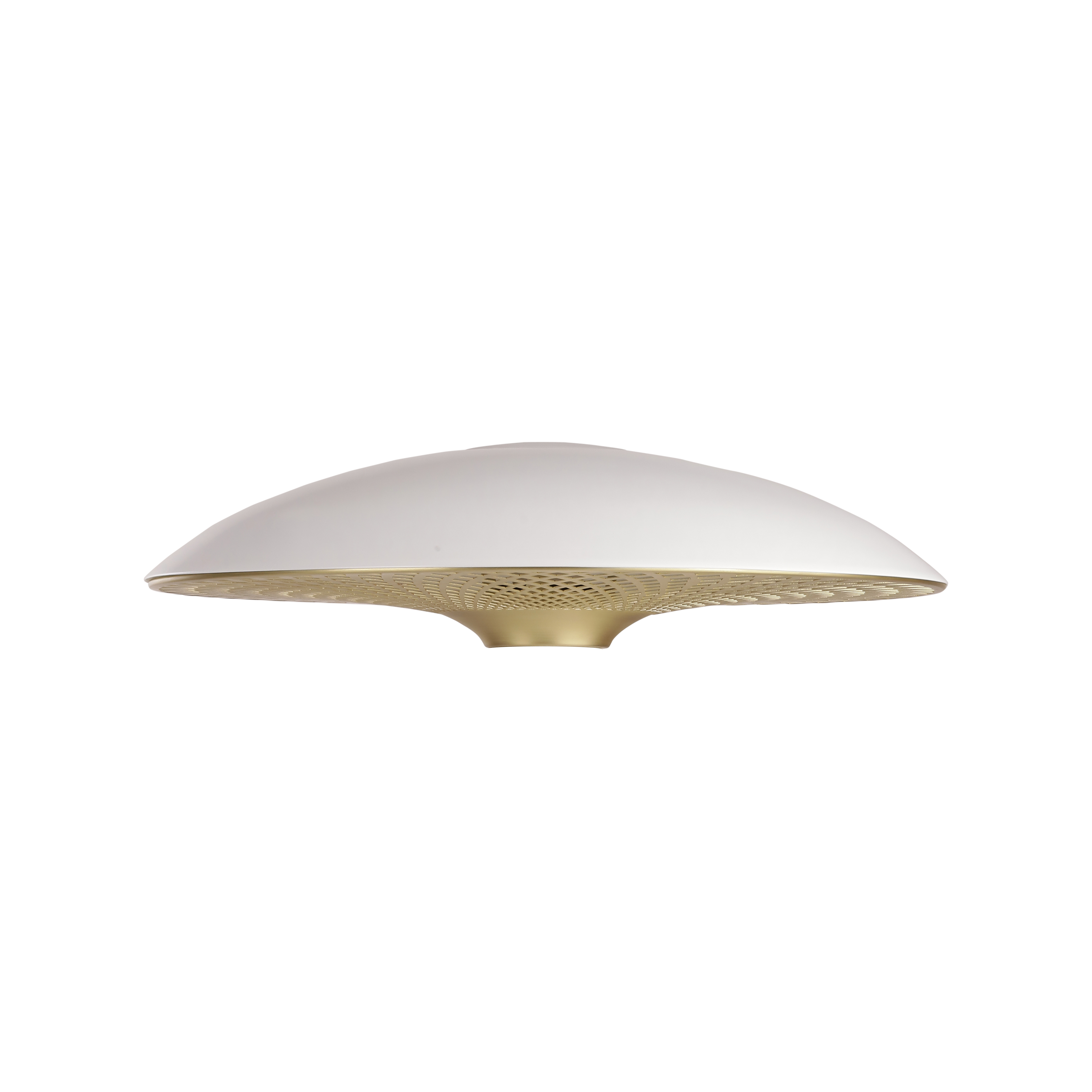 Manta Ray bordlampe, hvid og messing • UMAGE