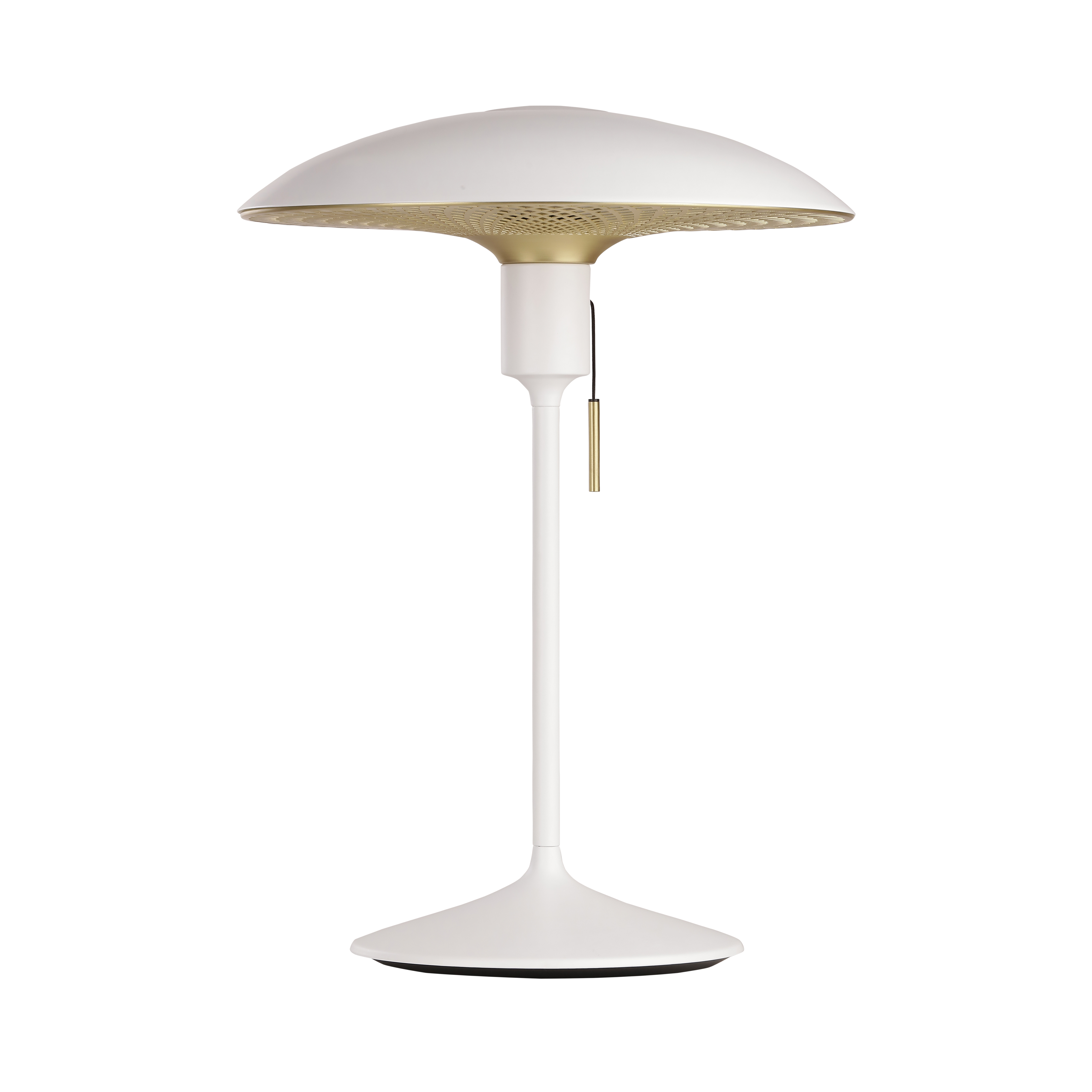 Manta Ray bordlampe, hvid og messing • UMAGE