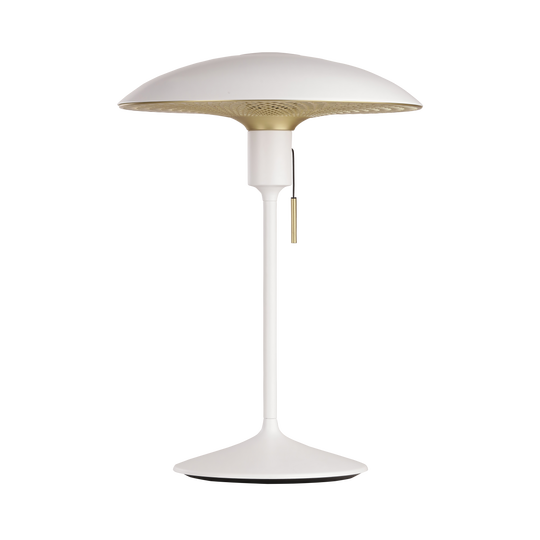 Manta Ray bordlampe, hvid og messing • UMAGE