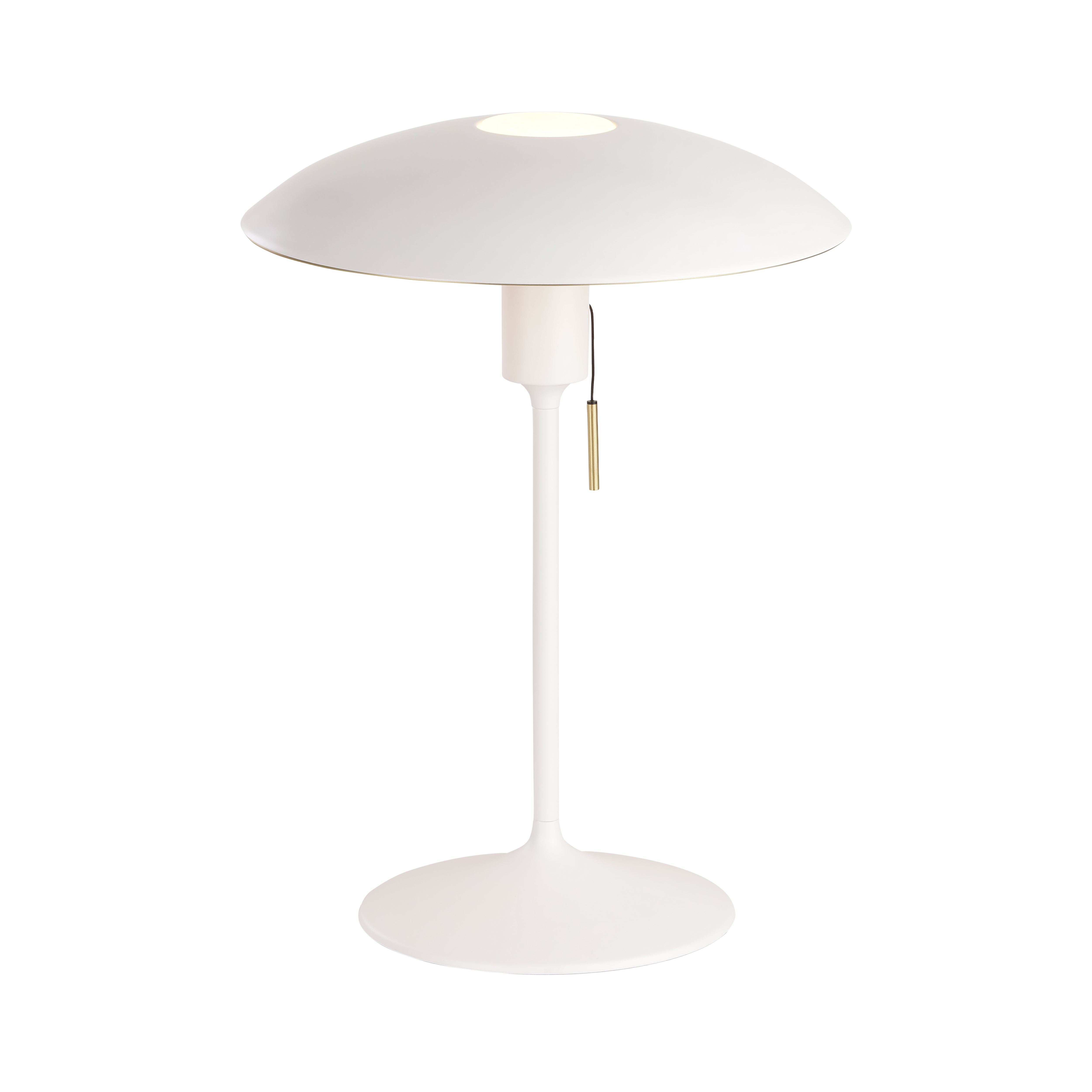 Manta Ray bordlampe, hvid og messing • UMAGE