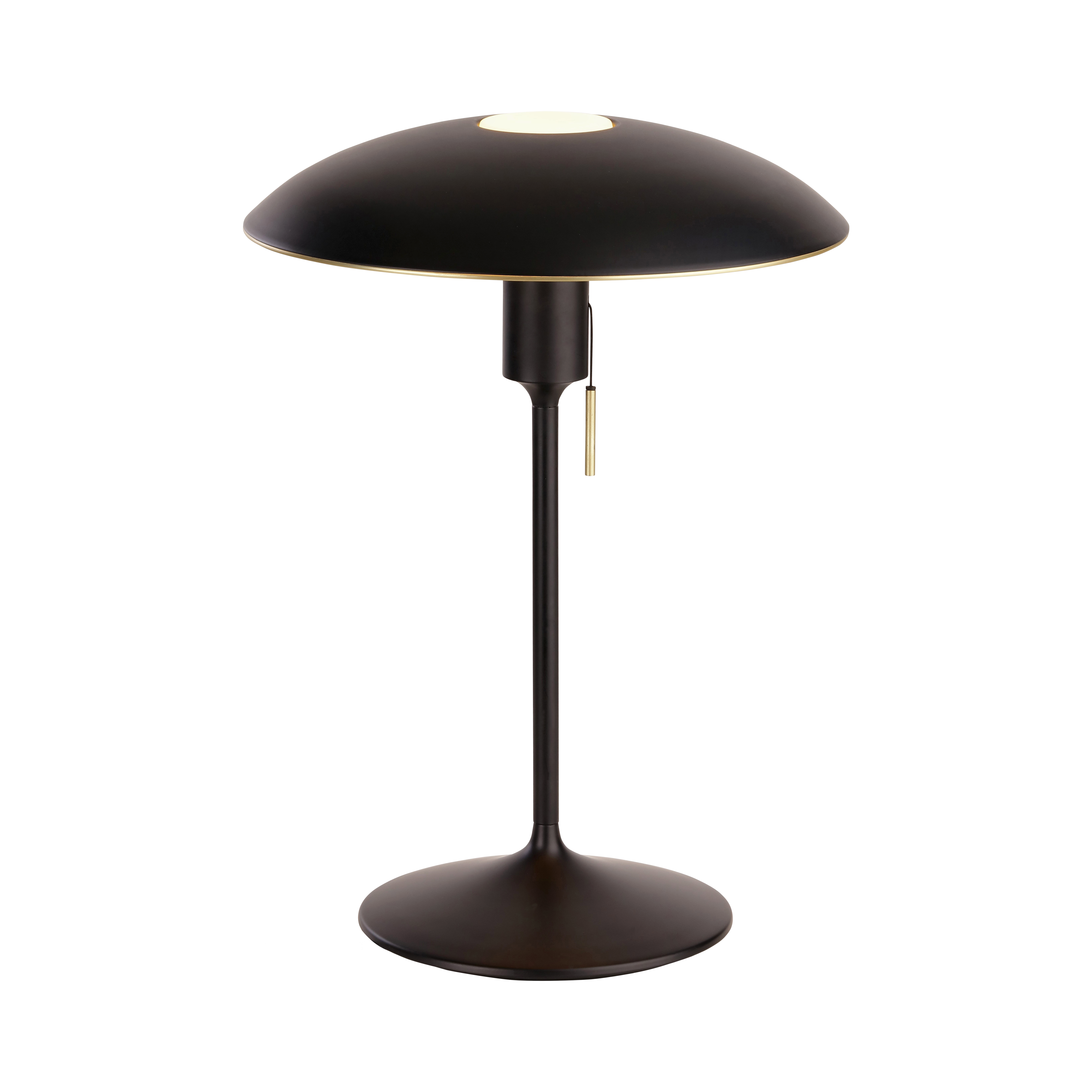 Manta Ray bordlampe, sort og messing • UMAGE