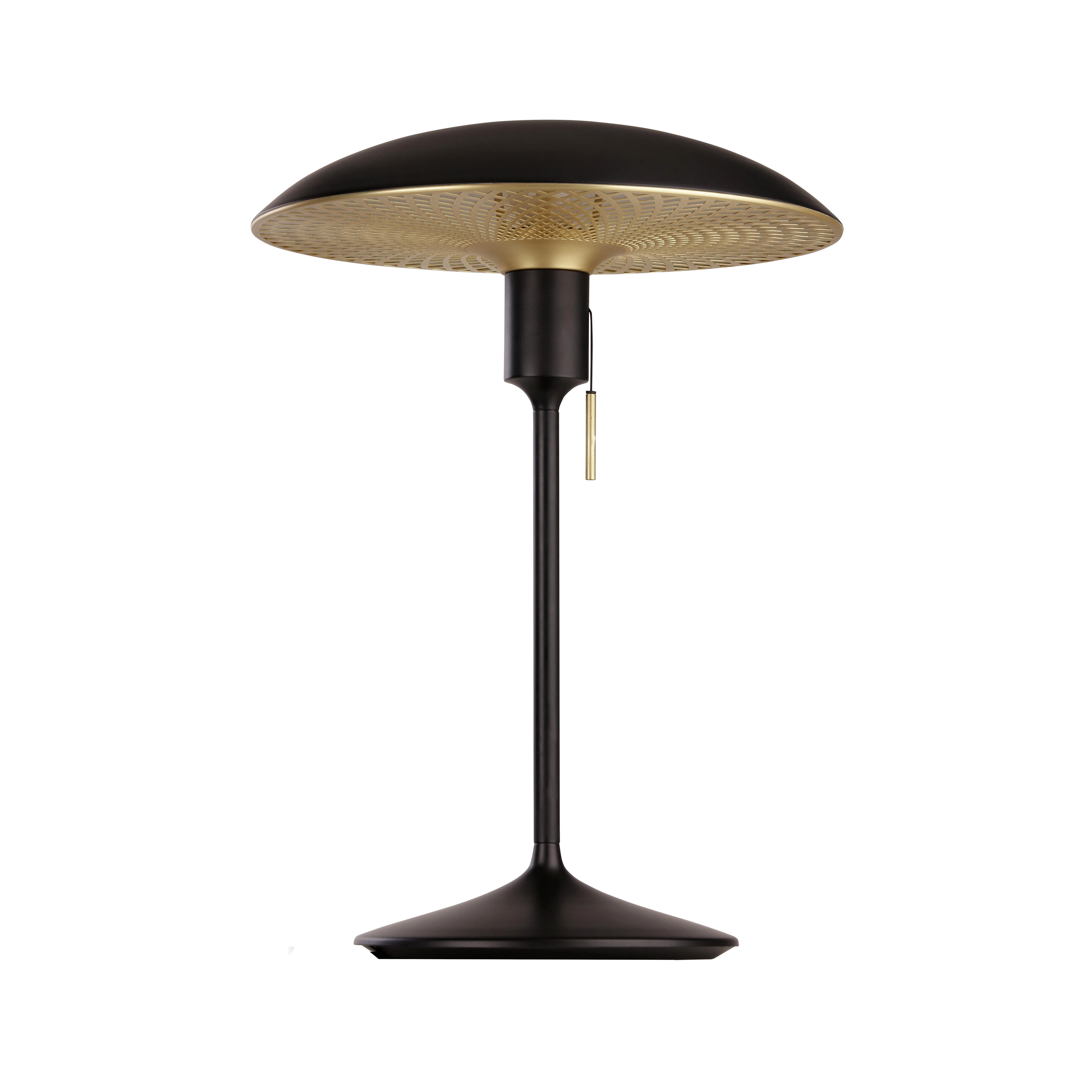 Manta Ray bordlampe, sort og messing • UMAGE