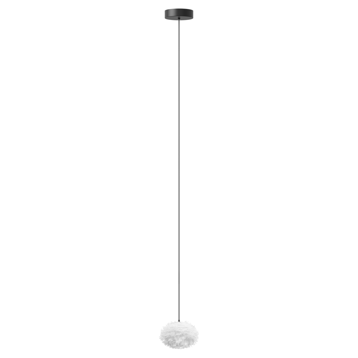Eos Nano pendel med roset mini, hvid og sort • UMAGE - Copenhagenhomedesign