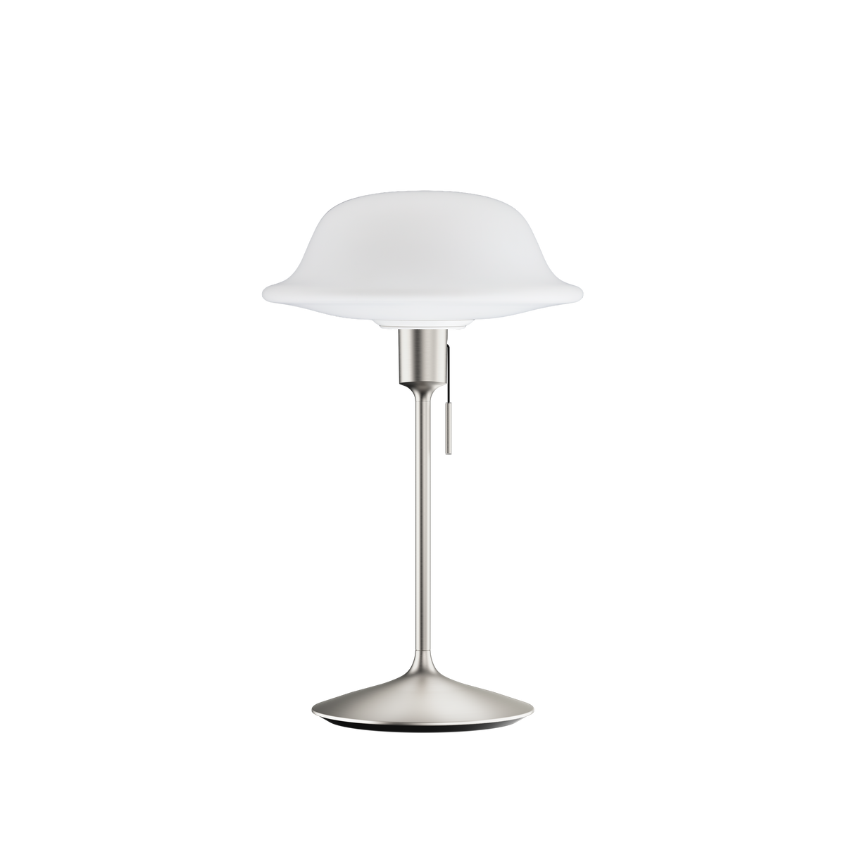 Butler bordlampe, hvid og børstet stål look • UMAGE - Copenhagenhomedesign