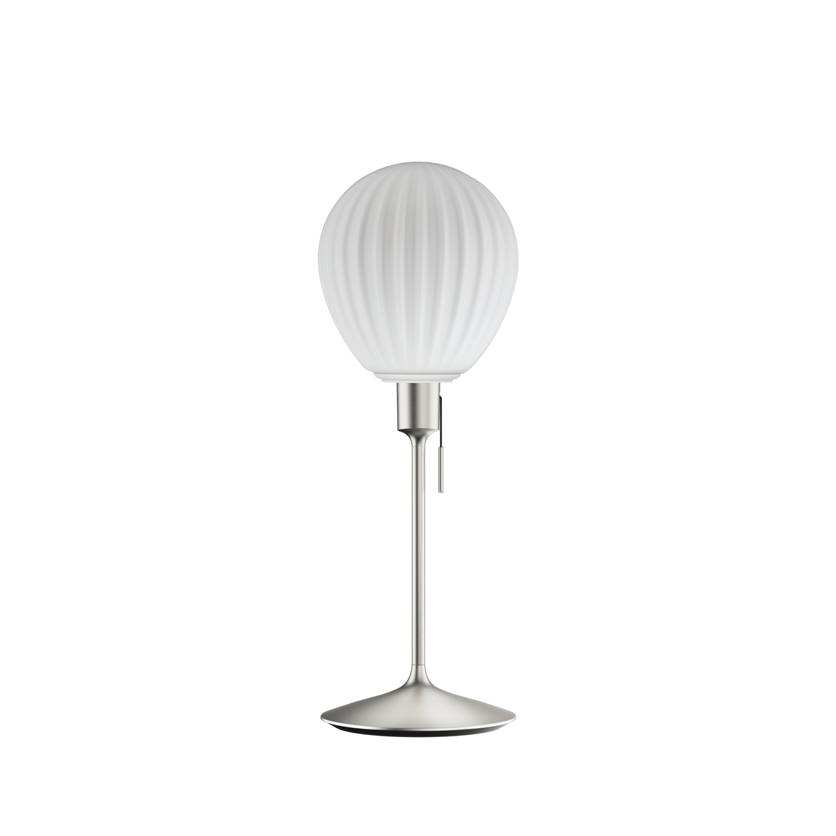 Around the World bordlampe, hvid og børstet stål look • UMAGE - Copenhagenhomedesign