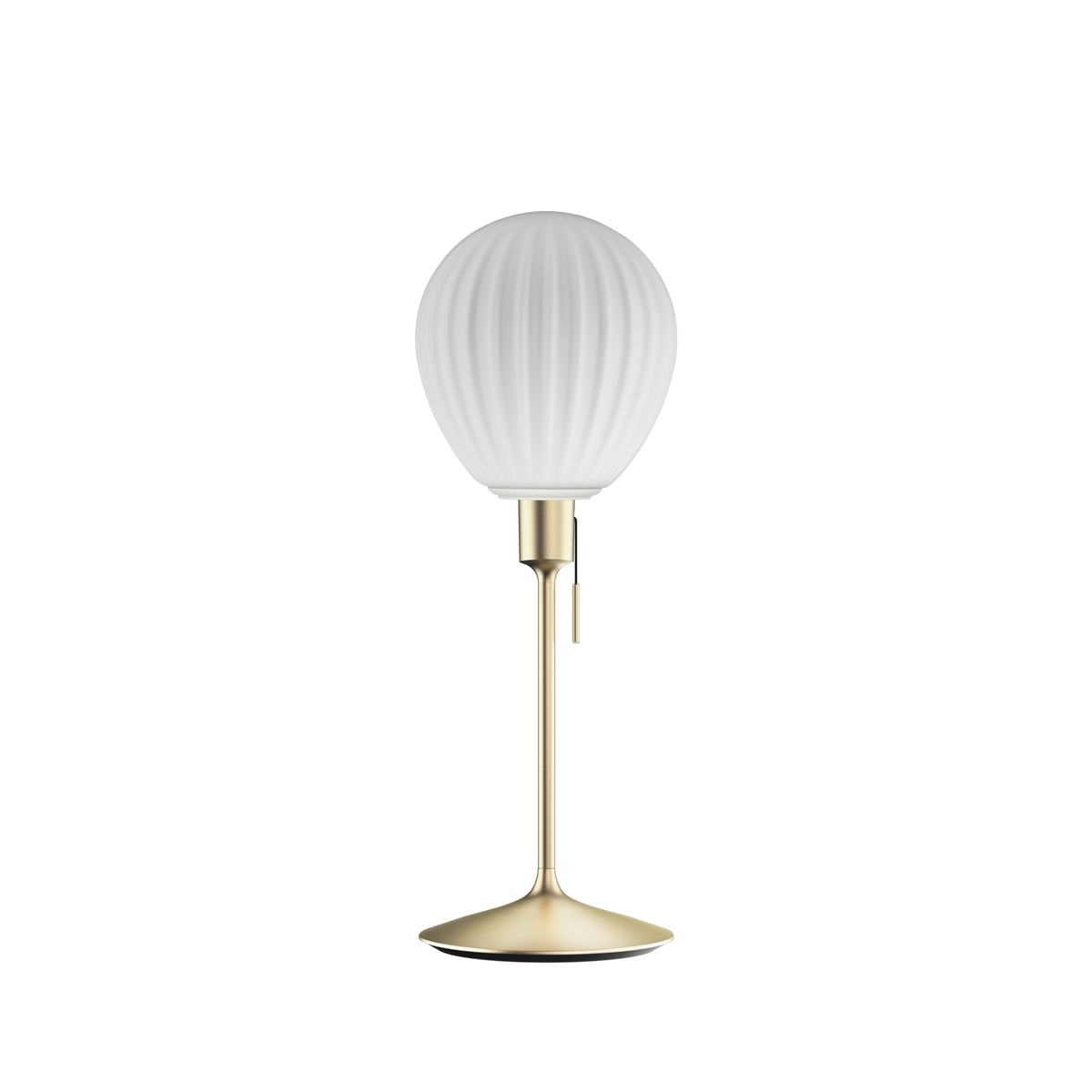 Around the World bordlampe, hvid og børstet messing look • UMAGE - Copenhagenhomedesign