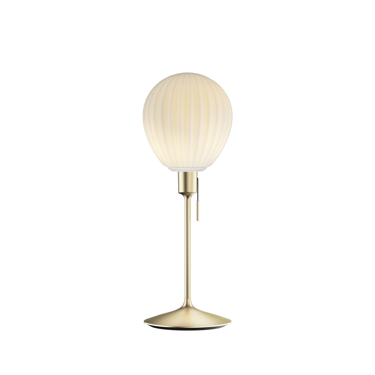 Around the World bordlampe, hvid og børstet messing look • UMAGE - Copenhagenhomedesign