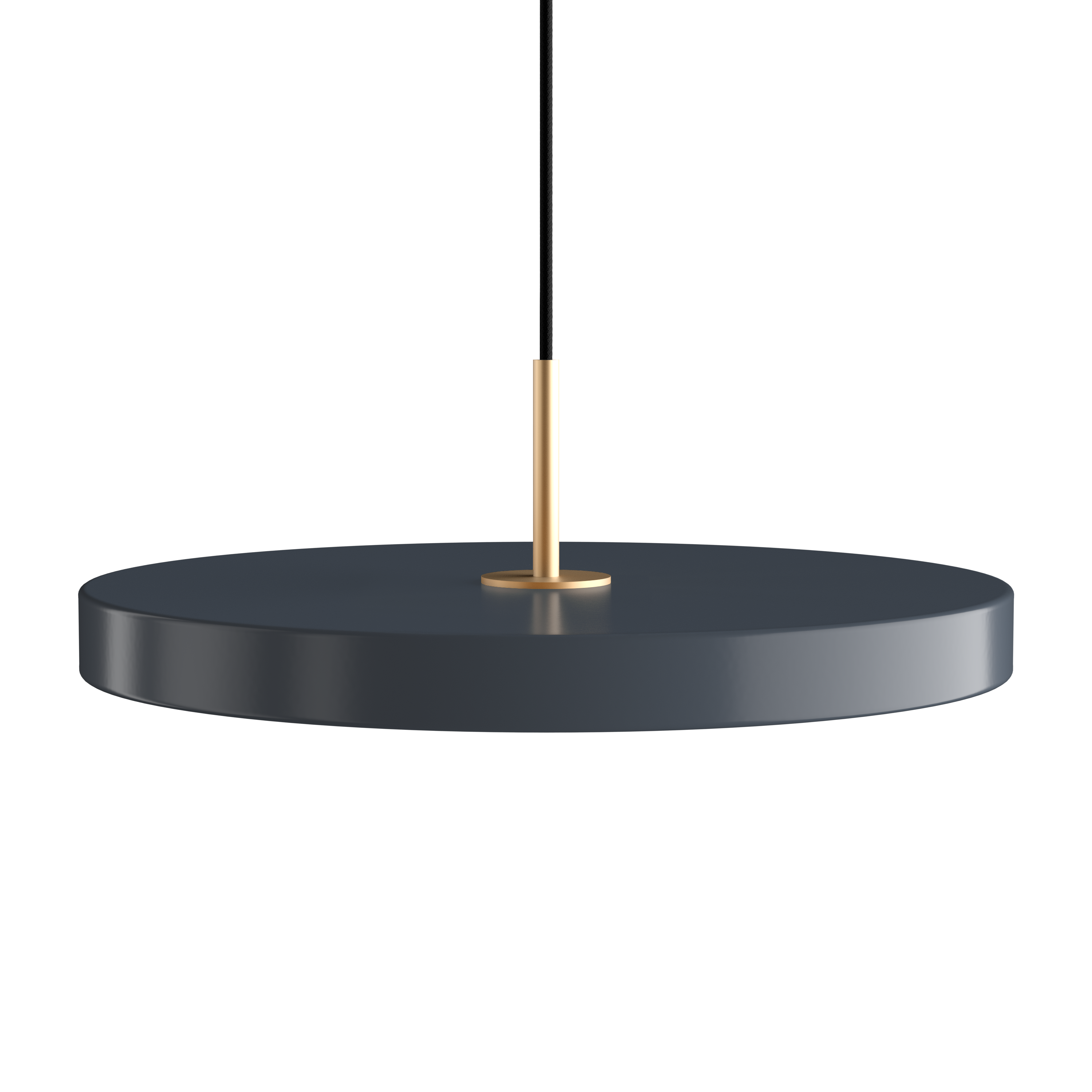 Asteria Plus pendel, grå og messing • UMAGE