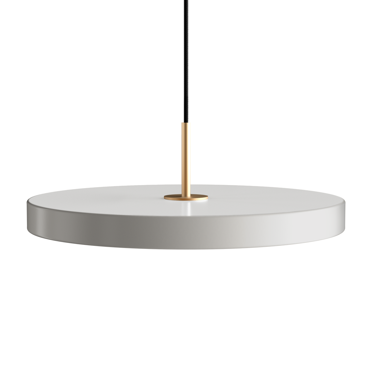 Asteria Plus pendel, lysegrå (mist) og messing • UMAGE - Copenhagenhomedesign