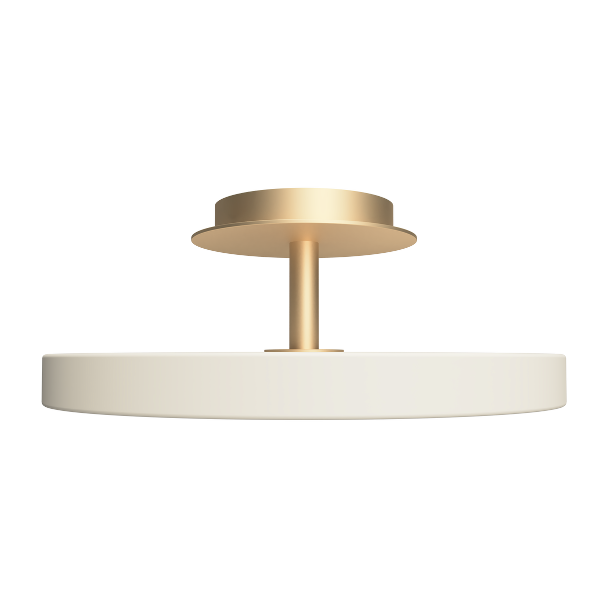 Asteria Up Plus loftlampe, hvid og messing • UMAGE - Copenhagenhomedesign