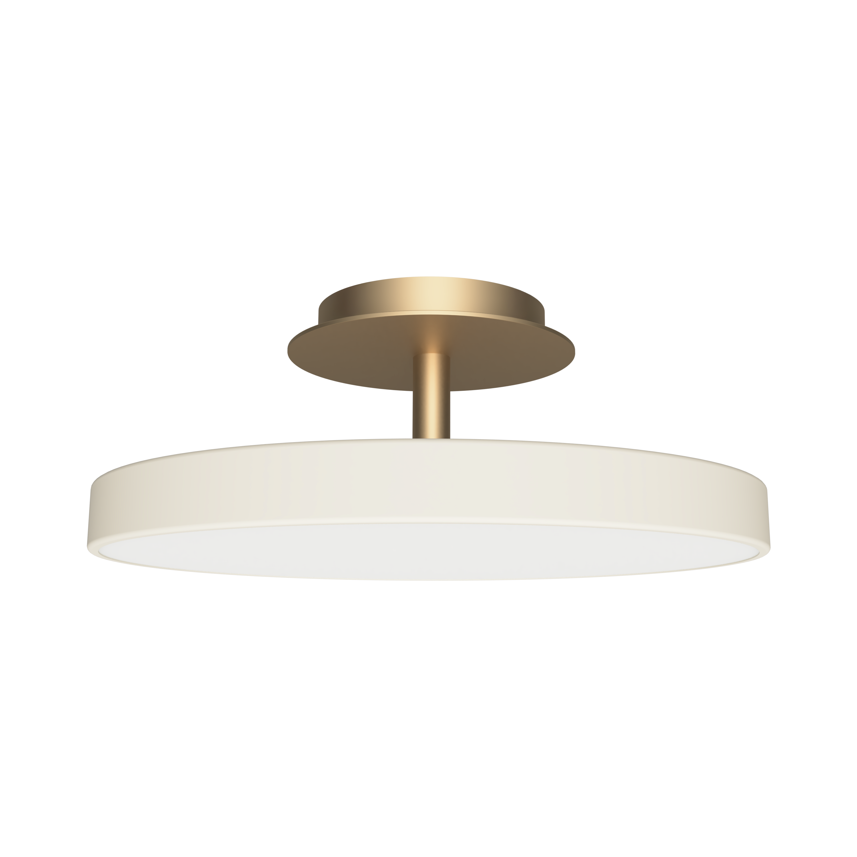 Asteria Up Plus loftlampe, hvid og messing • UMAGE