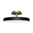 Asteria Up Plus loftlampe, sort og messing • UMAGE