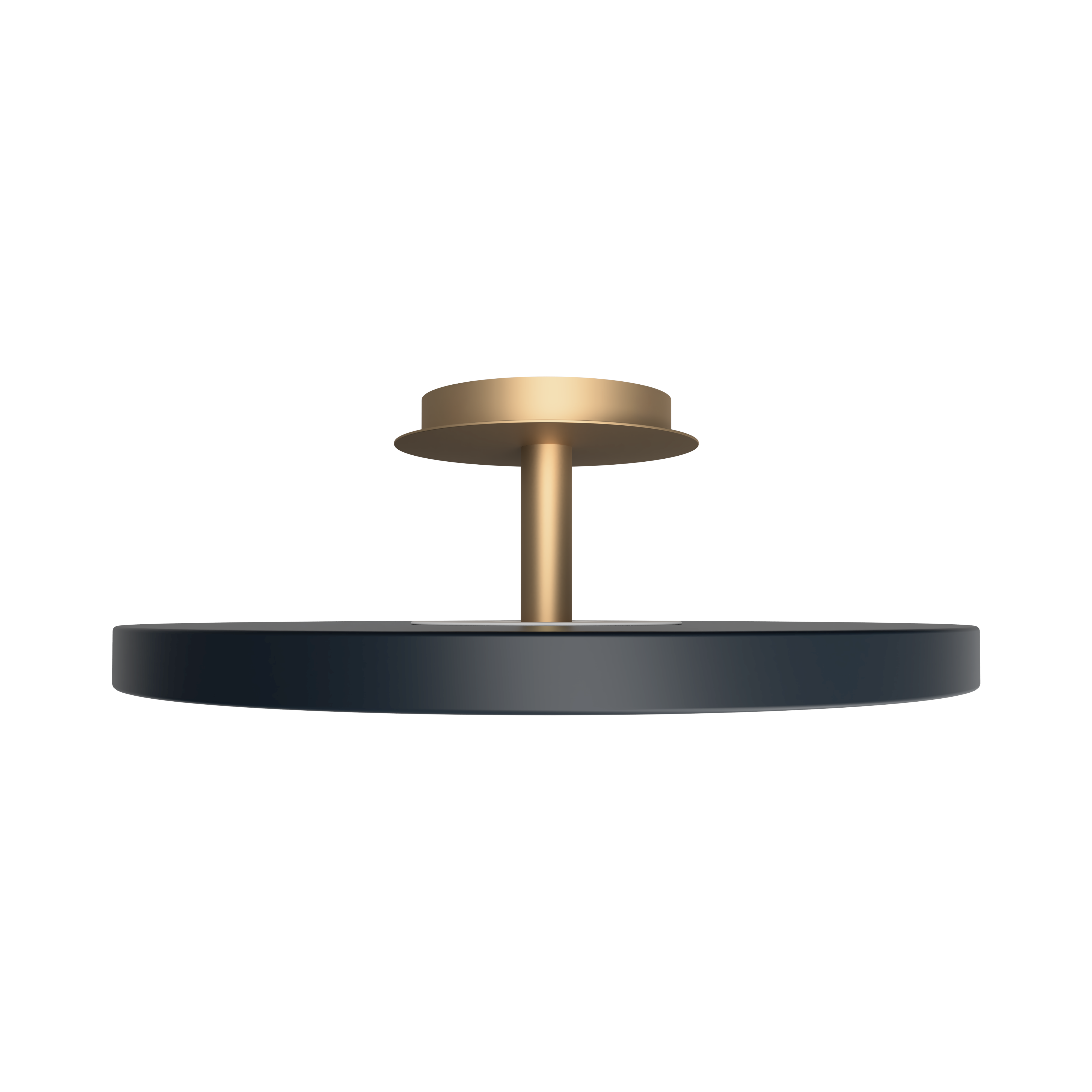 Asteria Up Plus loftlampe, grå og messing • UMAGE