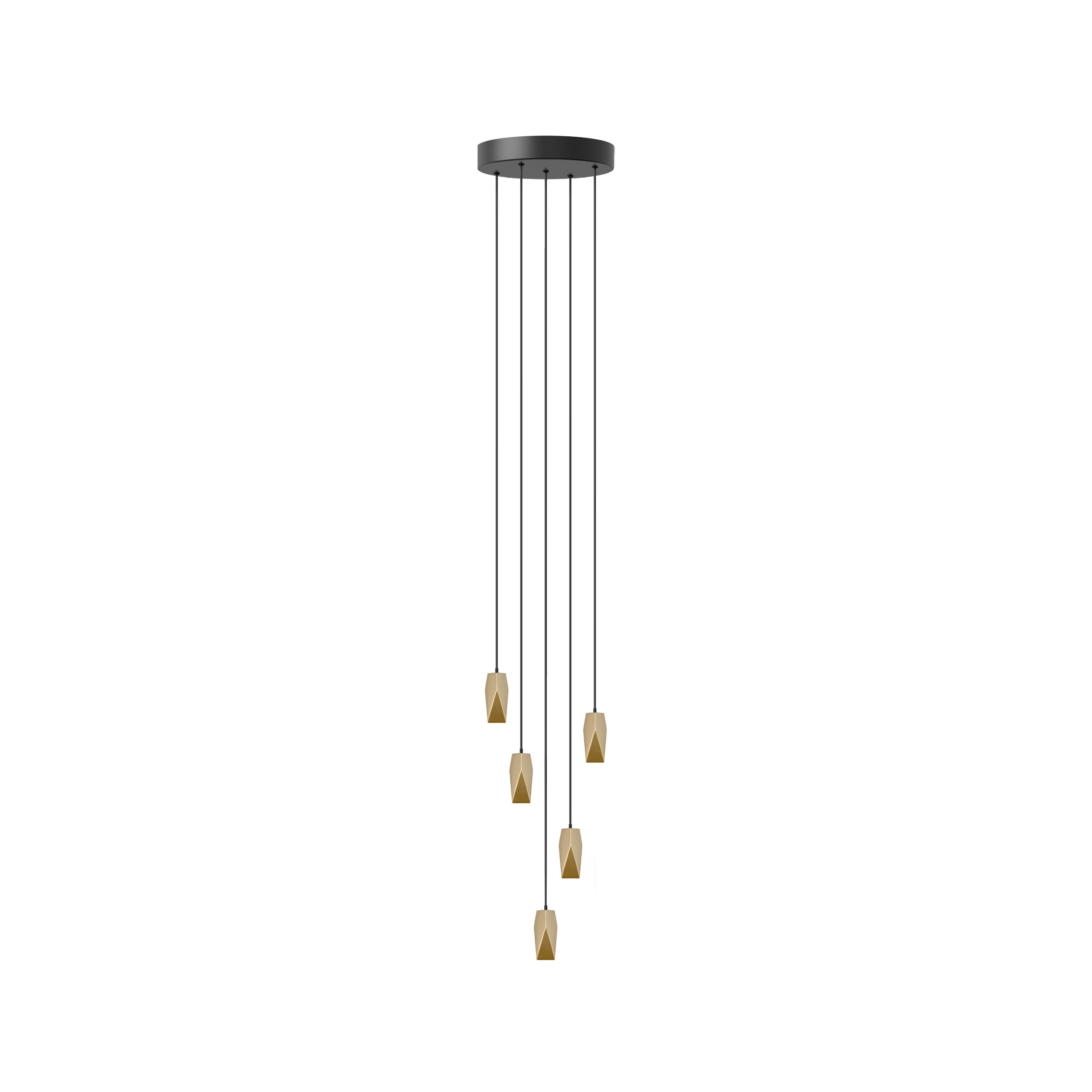 Brighter Days Penta Cluster 5 pendel med roset • UMAGE