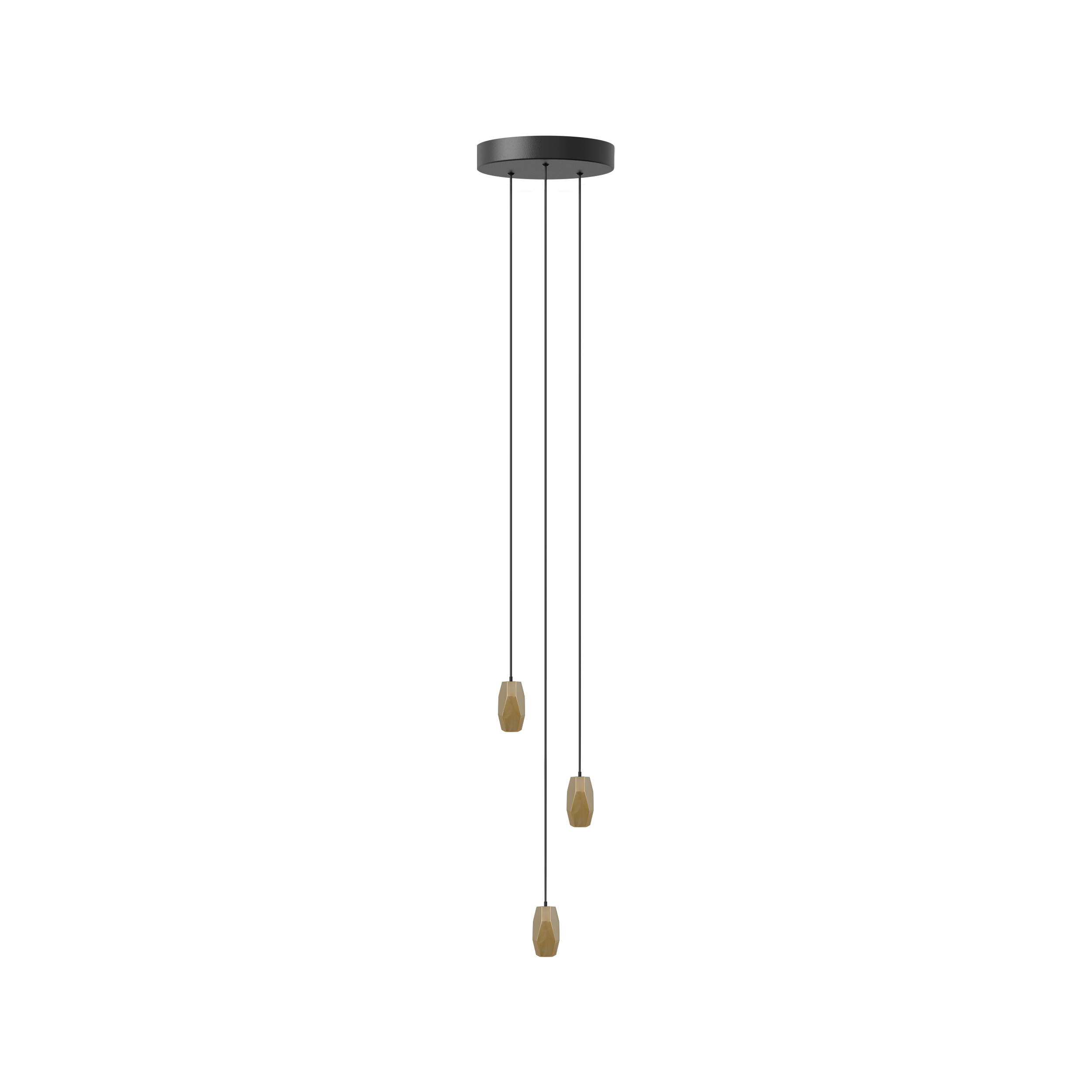 Brighter Days Hexa Cluster 3 pendel med roset • UMAGE