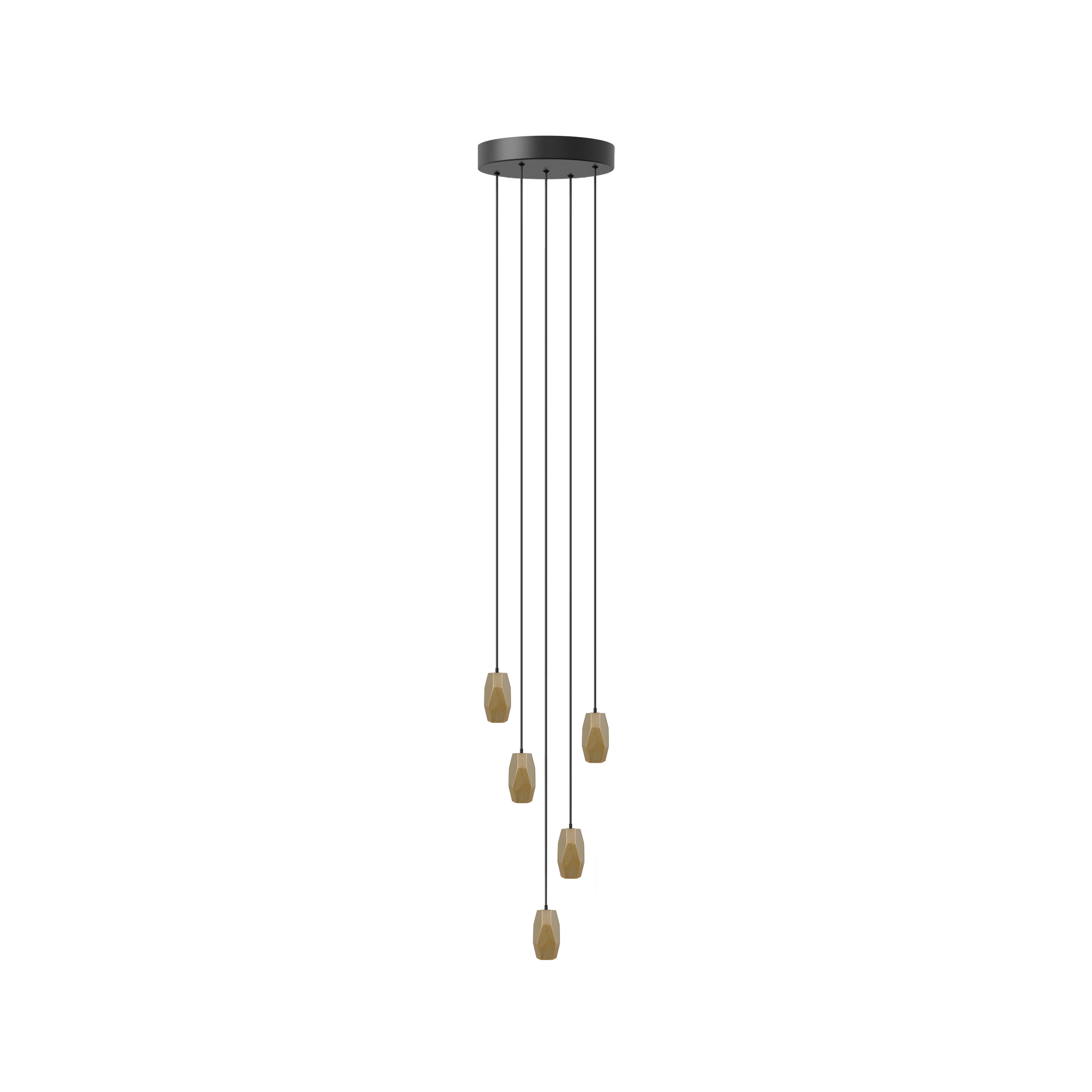 Brighter Days Hexa Cluster 5 pendel med roset • UMAGE