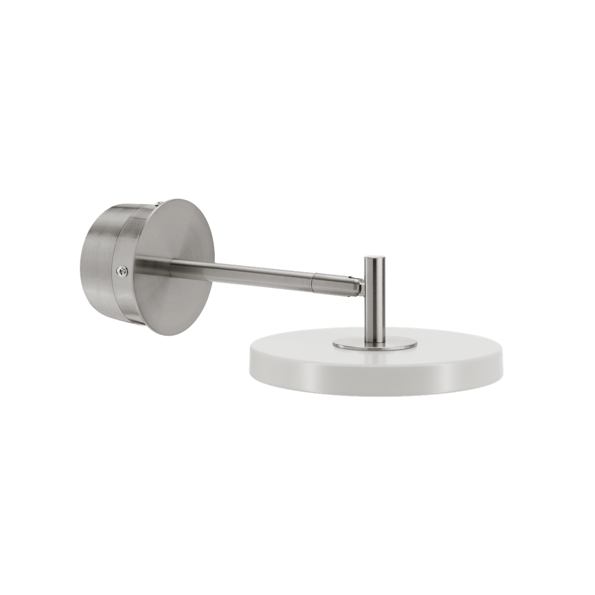 Asteria Wall væglampe (med hardwire add on), lysegrå (mist) og stål • UMAGE