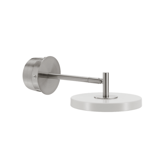 Asteria Wall væglampe (med hardwire add on), lysegrå (mist) og stål • UMAGE