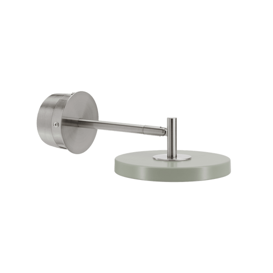 Asteria Wall væglampe (med hardwire add on), oliven og stål • UMAGE