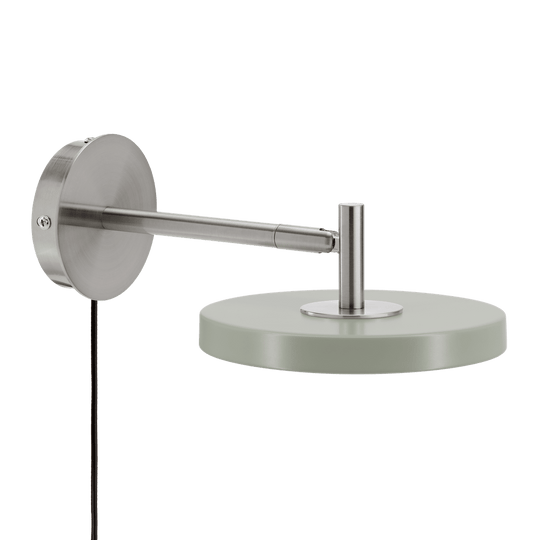 Asteria Wall væglampe, oliven og stål • UMAGE