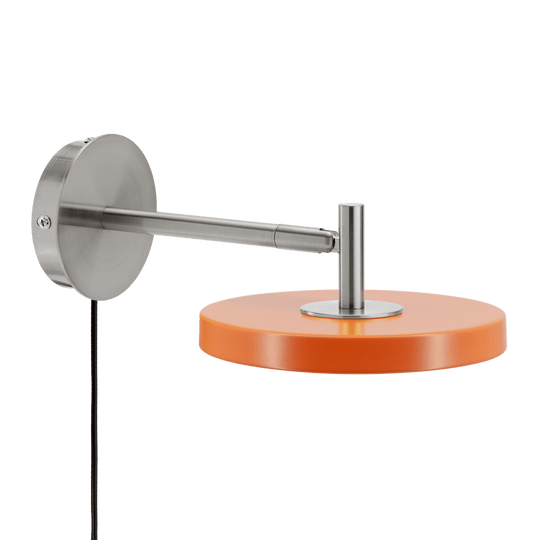 Asteria Wall væglampe, orange og stål • UMAGE
