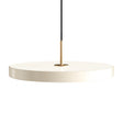 Asteria Plus pendel, hvid og messing • UMAGE