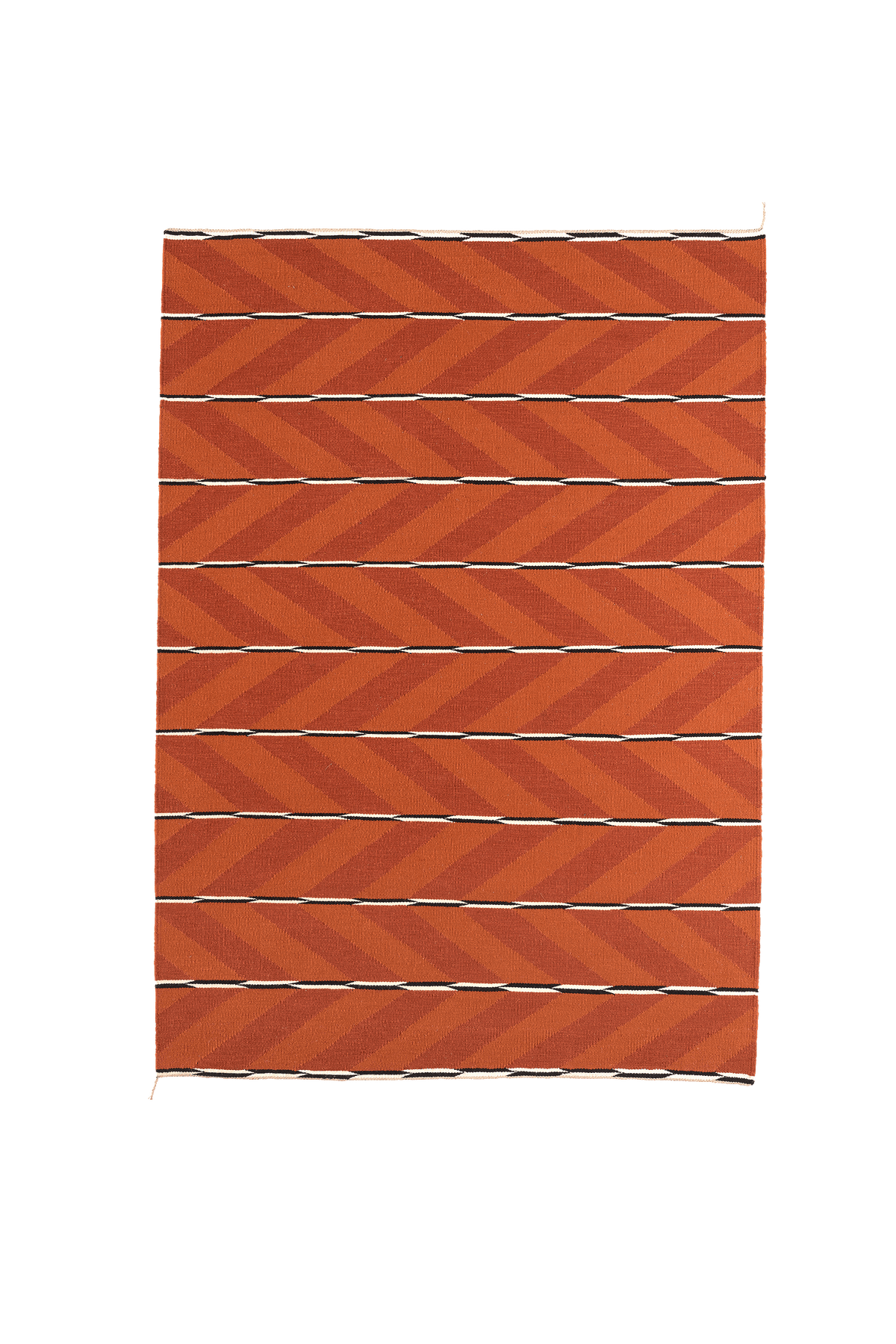 Tæppe VK-6, rød/orange • NORDICMODERN - Copenhagenhomedesign